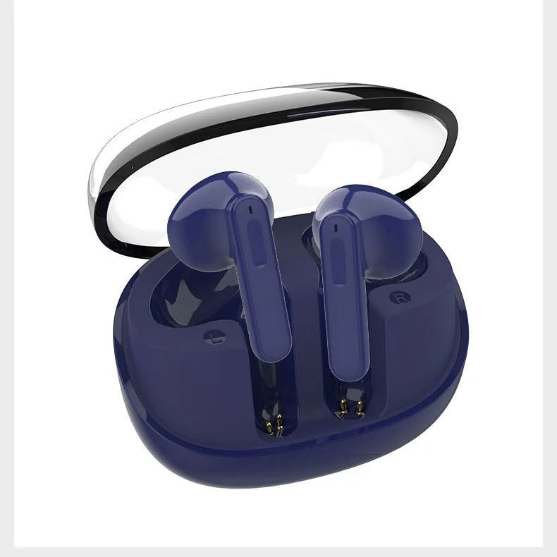 wireless bluetooth headset | mini charging bin | compact charging case | ultrasonic cleaning