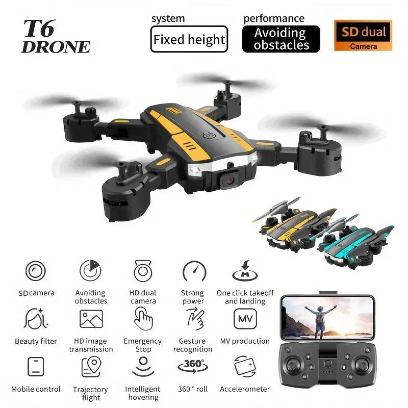 hd dual camera drone | one-key takeoff and landing | 540 degree aerial photography | energy saving