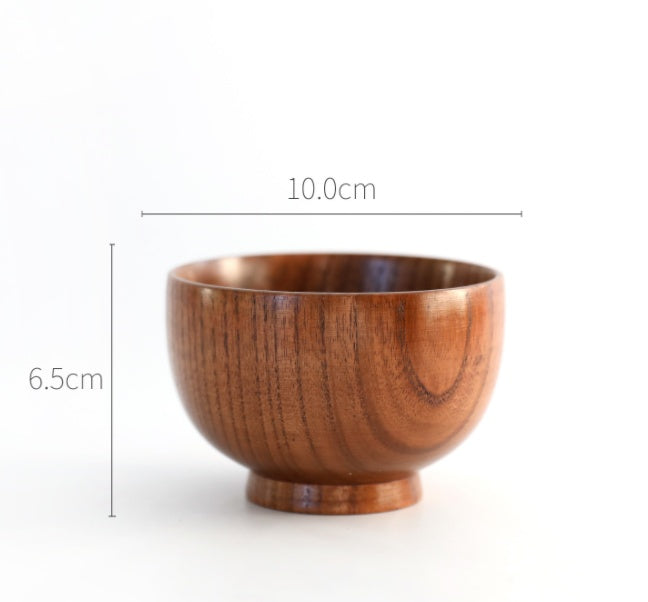 Wooden round wooden bowl 