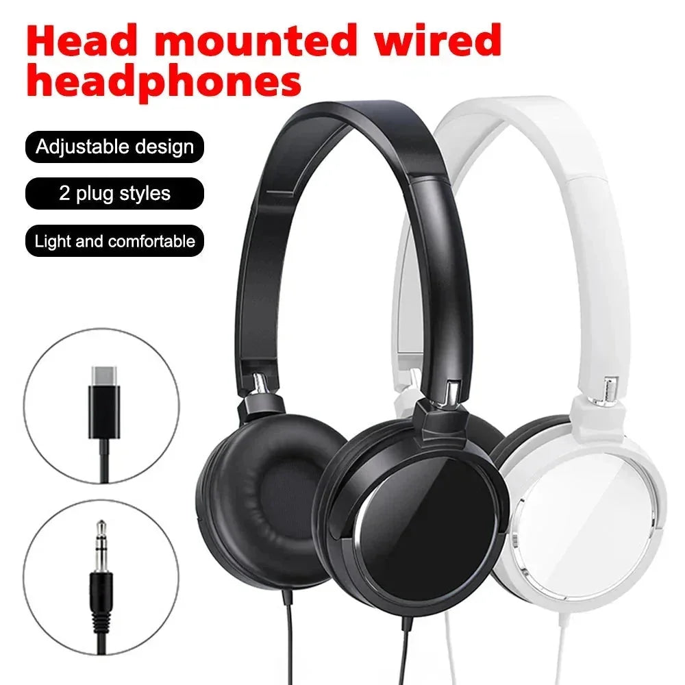 heavy bass headphones | foldable wired headphones | 35mm stereo headphones | energy saving
