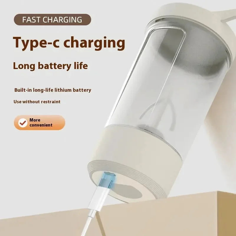 ml electric shaker bottle | 1200mah rechargeable blender | automatic protein mixer | ultrasonic cleaning