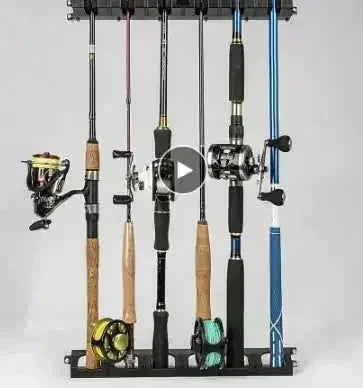 heavy-duty aluminum construction | 6 adjustable rod holders | corrosion-resistant fishing stand | energy saving