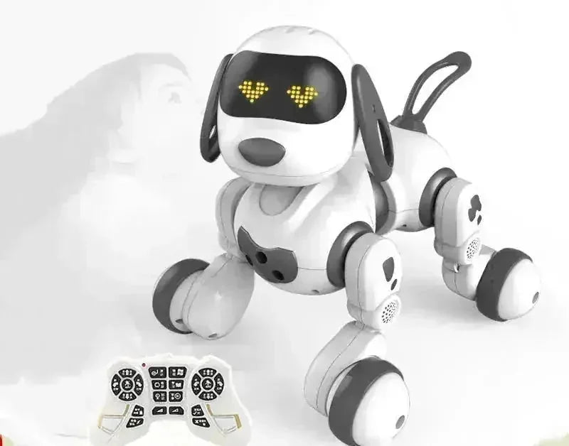 ai-powered robot dog | programmable robotic pet | durable metal frame construction | ultrasonic cleaning