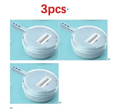 stainless-steel blades | adjustable thickness slicer | 8-in-1 kitchen gadget | ultrasonic cleaning