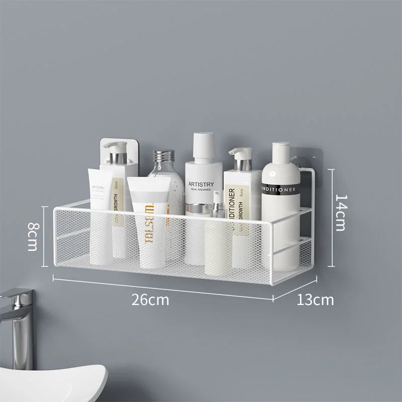 no drill bathroom shelf | rustproof shower organizer | stainless steel shower caddy | ultrasonic cleaning