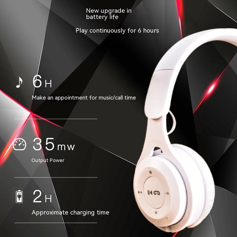 Wireless Headset Foldable Extra Bass Headphones 