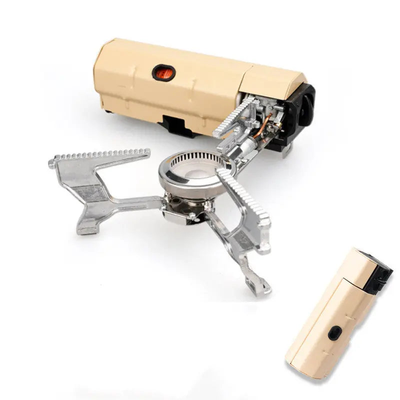 Camping Gas Stove Portable Folding Cassette Stove Outdoor Hiking BBQ Travel Cooking Grill Cooker Gas Burner Food Heating Tool Kitchen Gadgets 