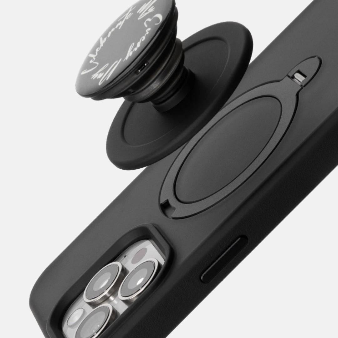 Rotating Bracket Magnetic Drop-resistant Silicone Phone Case 