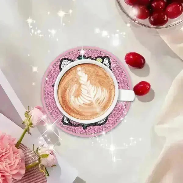 heat resistant coasters | diy diamond painting kit | non-slip drink coasters | energy saving