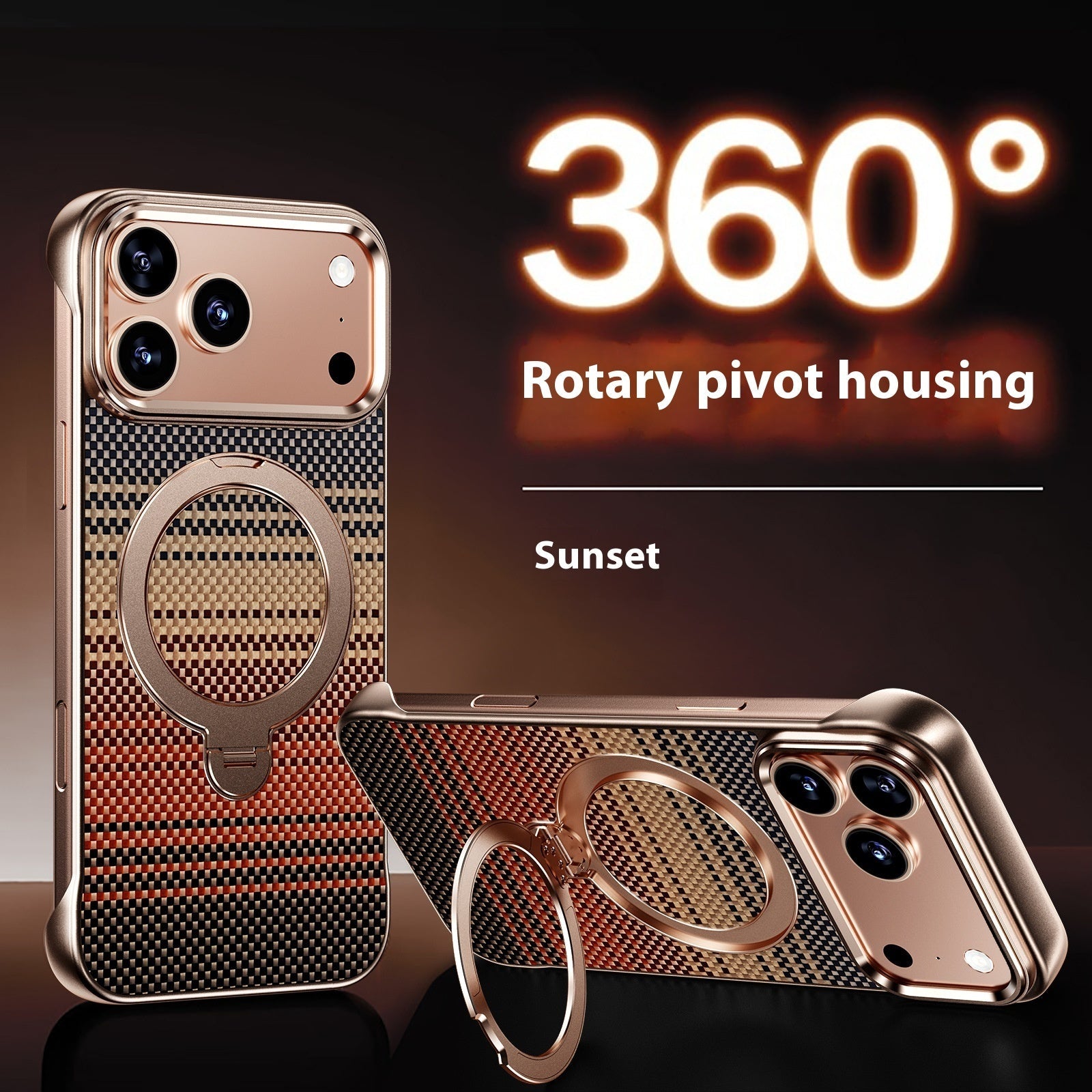 Suitable For 171615Promax Aramid Fiber  Bracket Frameless Phone Case 