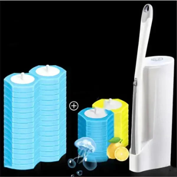 disposable toilet brush | biodegradable toilet brush | single-use toilet brush | ultrasonic cleaning