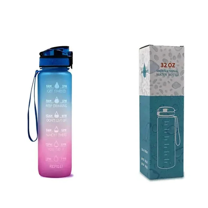 1000ml capacity motivational bottle | leakproof sports water bottle | gym and fitness hydration bottle | ultrasonic cleaning