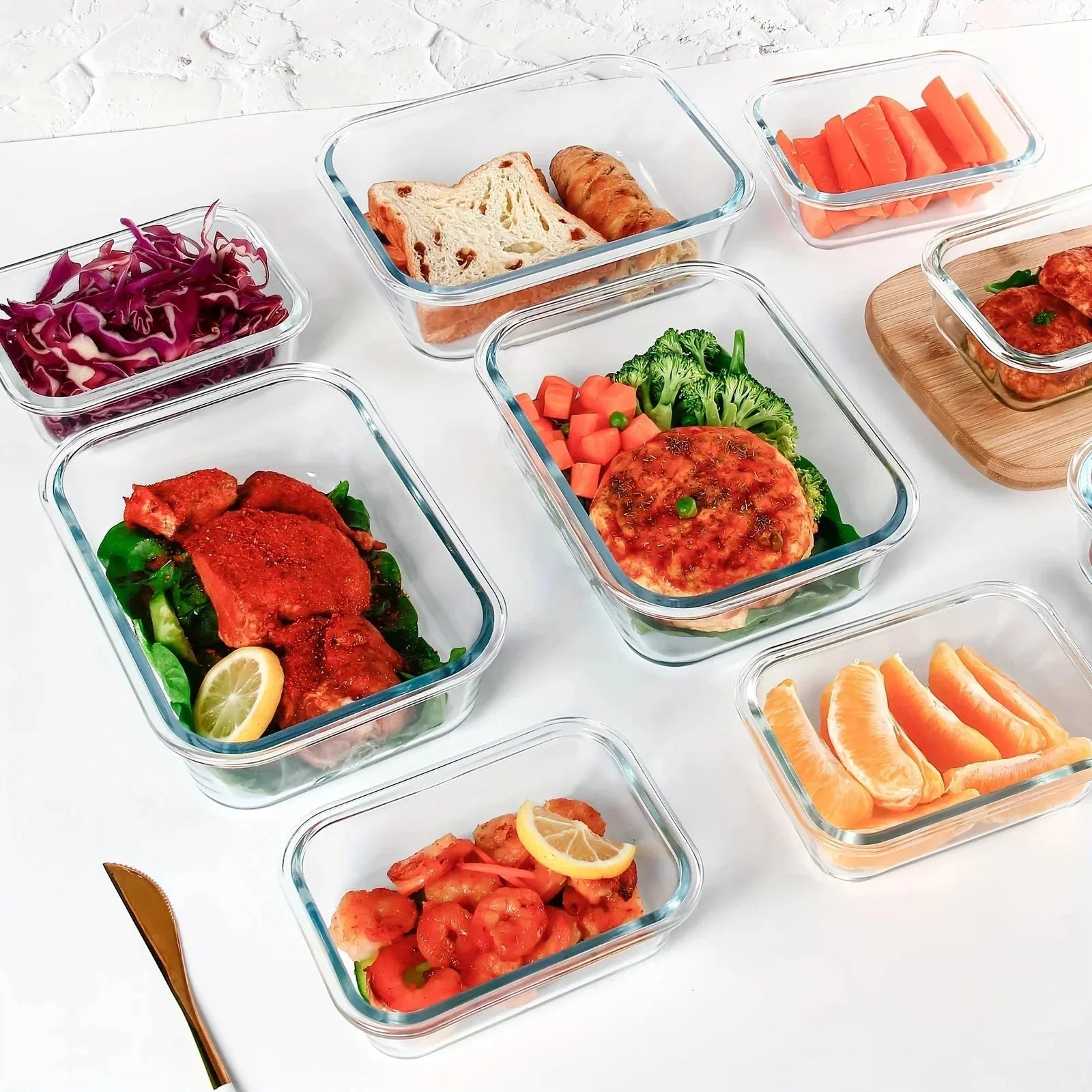 leakproof glass containers | bpa-free meal prep containers | oven-safe glass containers | energy saving