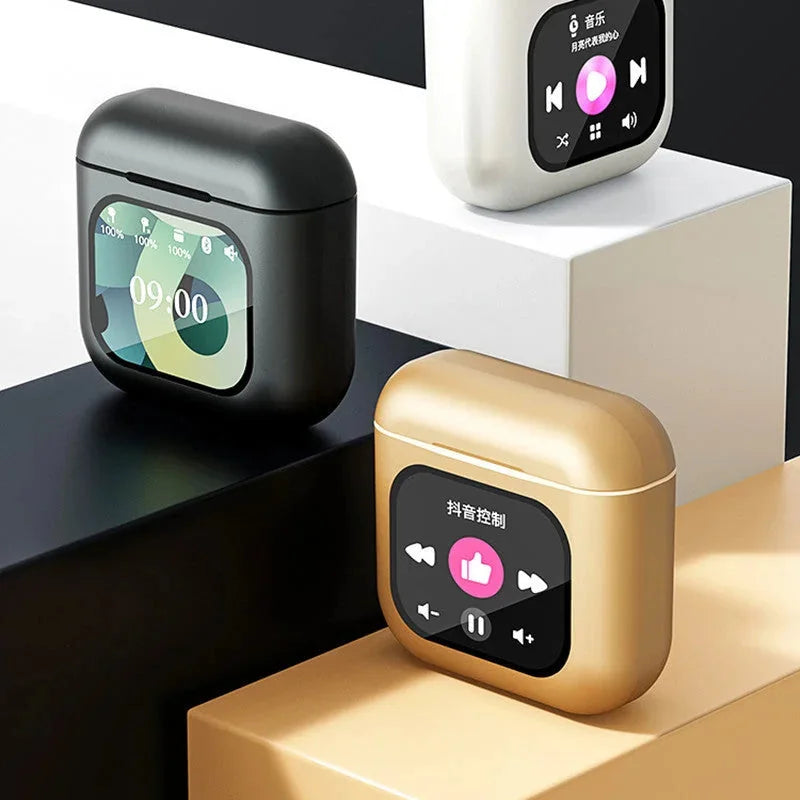 touch screen operation | noise cancelling microphone | wireless bluetooth headset | energy saving