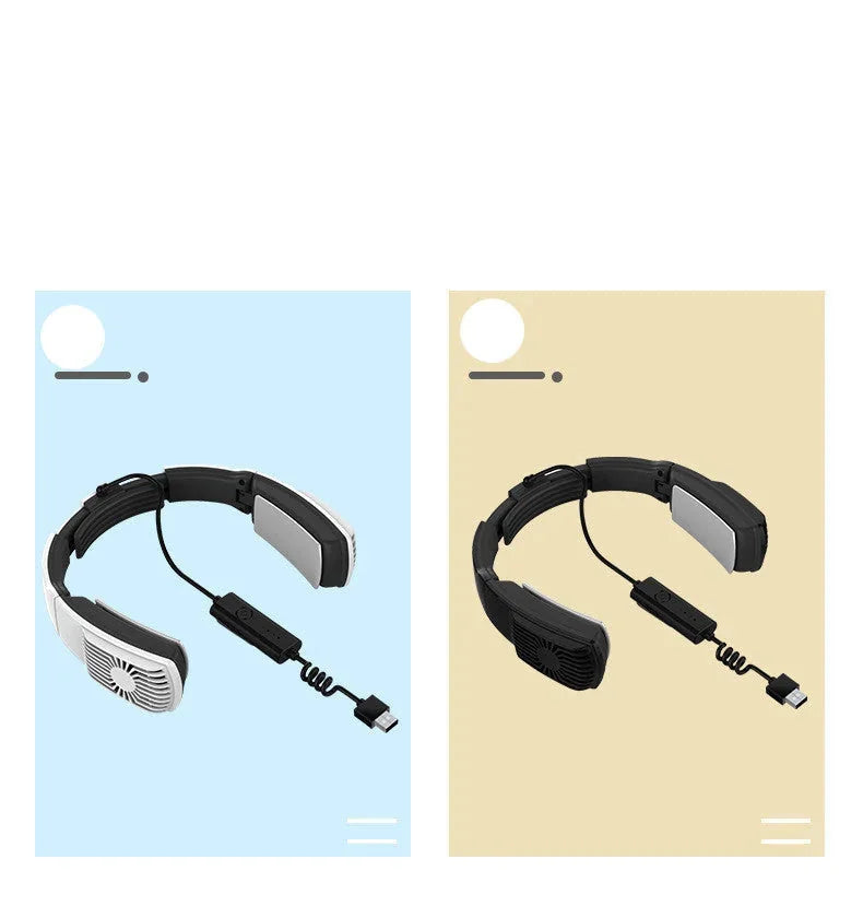 personal air conditioner neckband | portable neck fan | usb rechargeable air cooler | energy saving