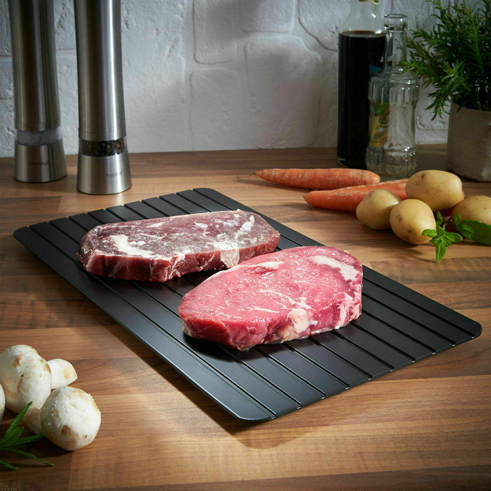 Fast Defrost Tray Fast Thaw Frozen Food Meat Fruit Quick Defrosting Plate Board Defrost Tray Thaw Master Kitchen Gadgets 