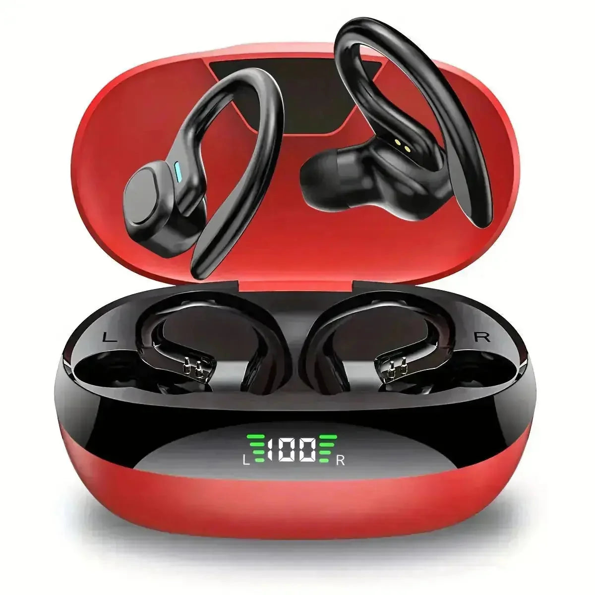enc noise cancelling earbuds | led display charging case | semi-open-back headphones | ultrasonic cleaning