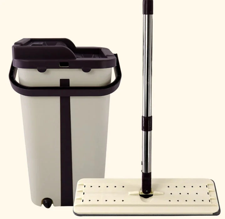 stainless-steel spin mop bucket | spin mop and bucket set | quick-dry microfiber mop head | ultrasonic cleaning