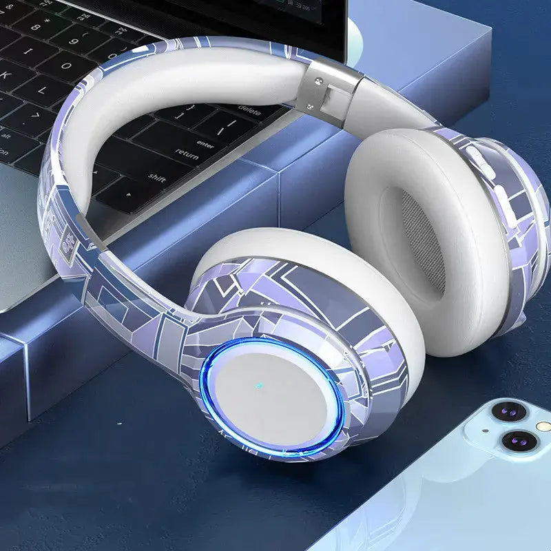 Bluetooth Headphones 5.2 Pluggable Illumination 