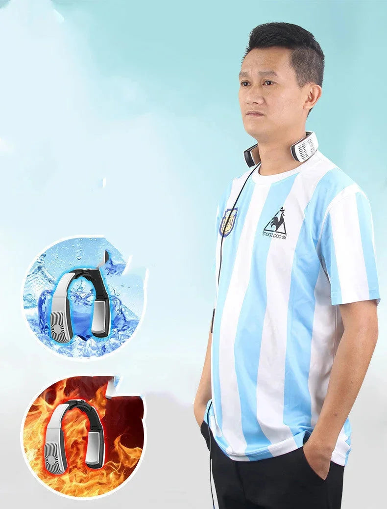 personal air conditioner neckband | portable neck fan | usb rechargeable air cooler | energy saving