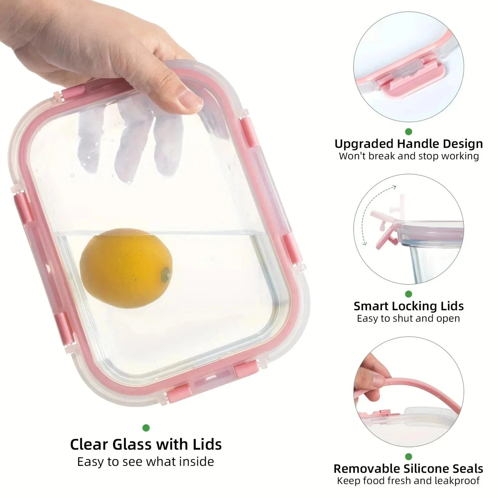 leakproof glass containers | bpa-free meal prep containers | oven-safe glass containers | energy saving