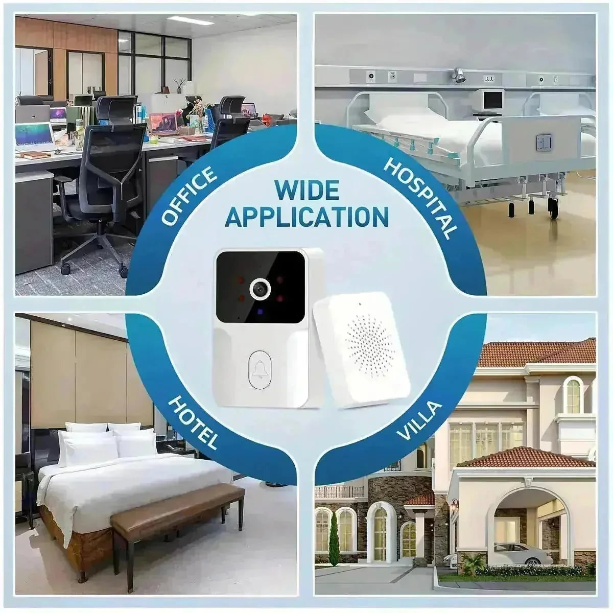 wireless video doorbell | hd video doorbell | night vision security camera | energy saving