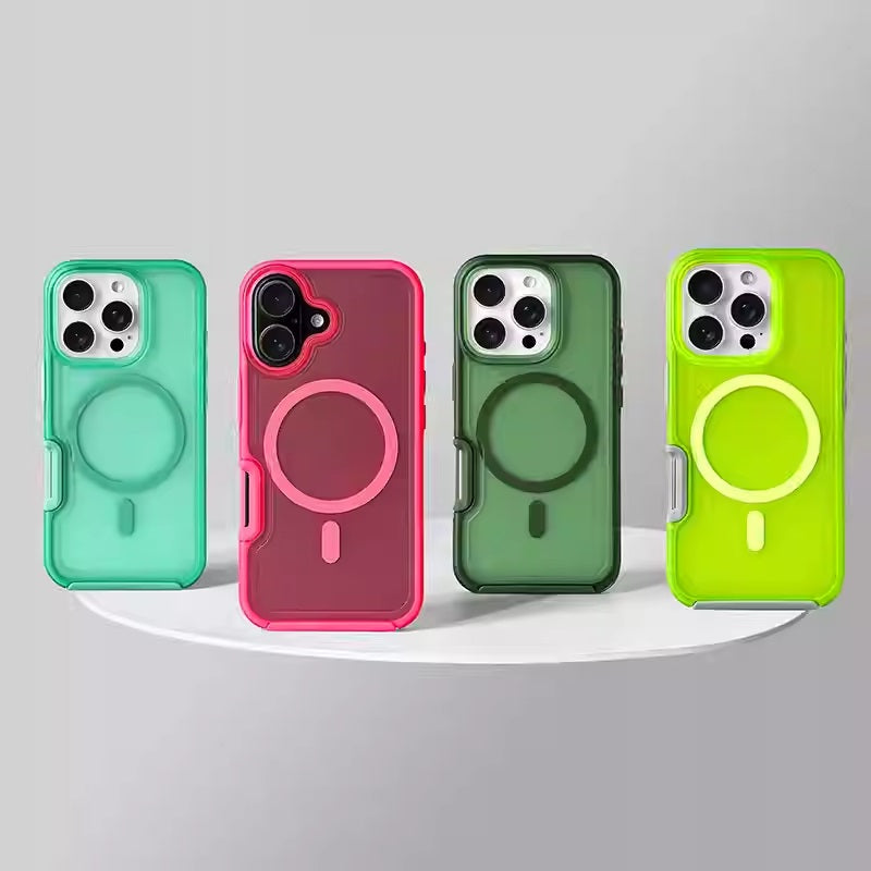 High-grade Matte Simple All-inclusive Anti-fall Skin Feeling Magnetic Phone Case 