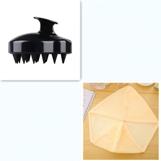 silicone scalp brush | waterproof hair massager | shower scalp scrubber | ultrasonic cleaning