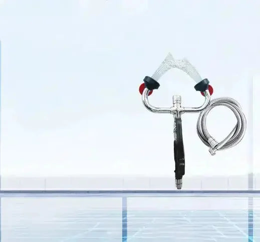 emergency eyewash station | stainless steel eyewash faucet | wall mounted eye wash | ultrasonic cleaning