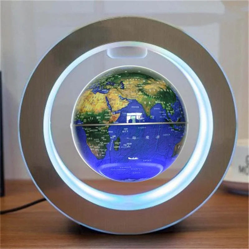 magnetic levitation globe | floating world map led | anti gravity globe light | energy saving