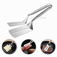 Stainless Steel Steak Clamp Food Bread Meat BBQ Clip Tongs Kitchen Cooking Tool 