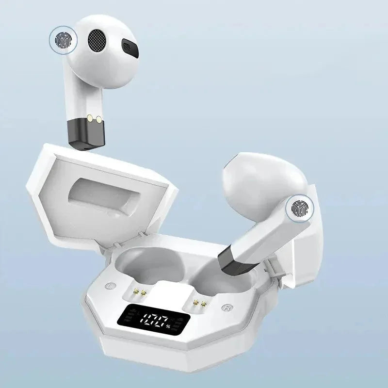 low-latency gaming mode | noise-cancelling microphone | long-lasting battery life | ultrasonic cleaning