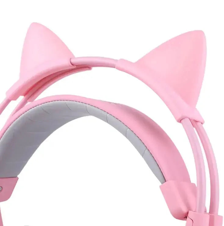 usb connectivity cat ear headphones | led light up gaming headset | comfortable over ear headphones | energy saving