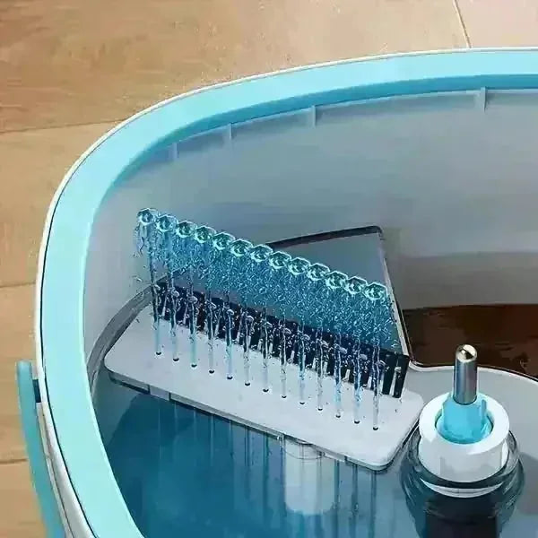 self-cleaning mop bucket | 360 degree rotating mop head | microfiber mop pads included | energy saving