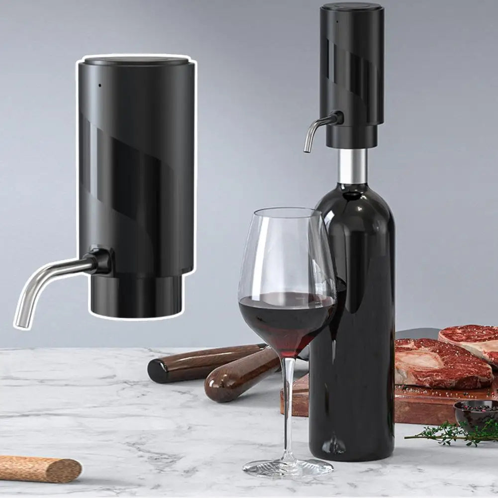 Electric Wine Aerator And Decanter Pump Dispenser Gift One Touch Operating Easy To Use Wine Decanter Kitchen Gadgets 