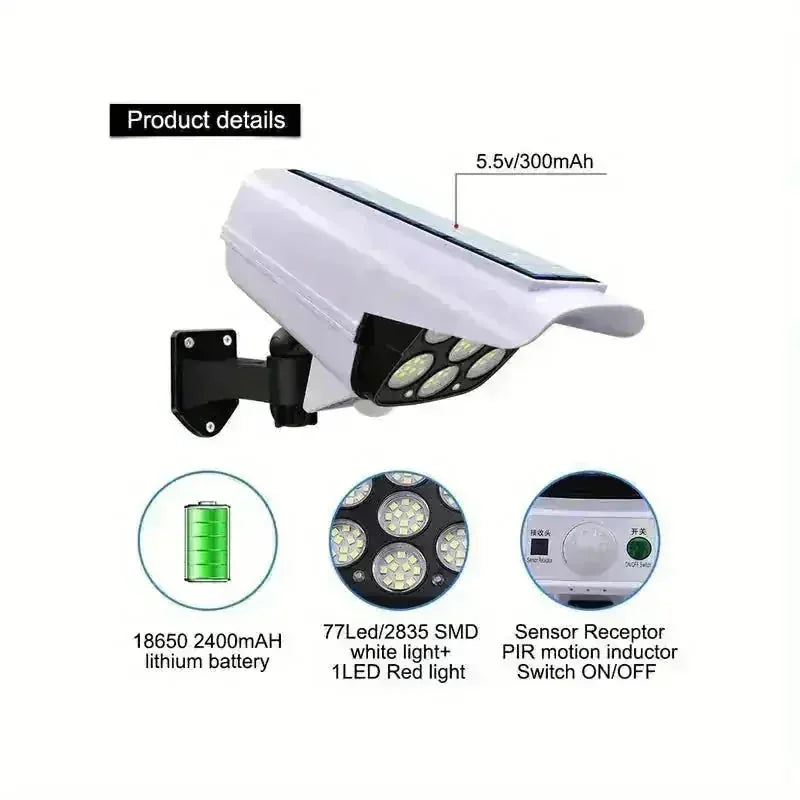solar powered security light | 2000 lumen brightness | weatherproof outdoor lighting | ultrasonic cleaning
