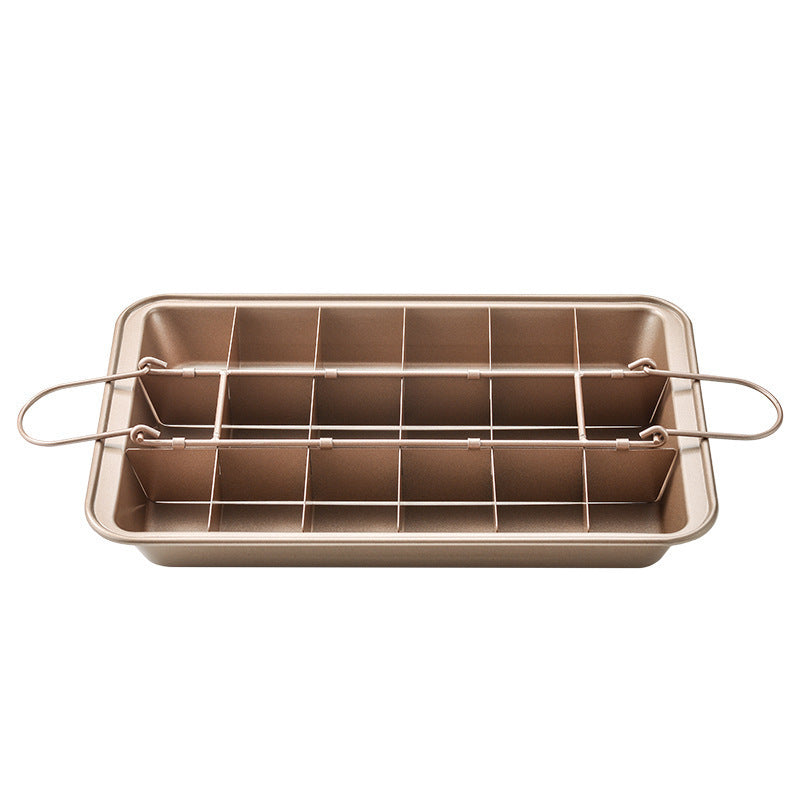 Kitchen Solid Bottom Thickened Square Brownie Pan Home Bakery 