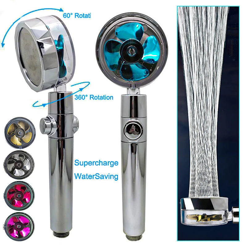 water saving shower head | high pressure rain shower | 360 degree rotating nozzle | ultrasonic cleaning
