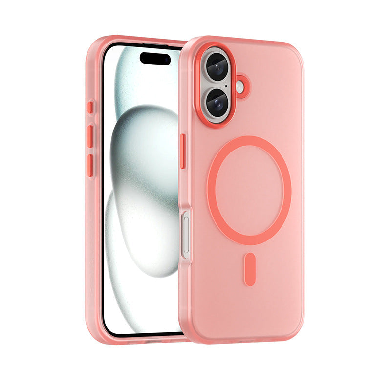 Magnetic Matte Skin Feeling Translucent Phone Case 