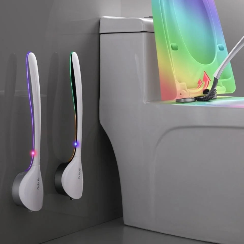 silicone bathroom cleaning kit | flexible shower scrubber | waterproof cleaning brush set | energy saving