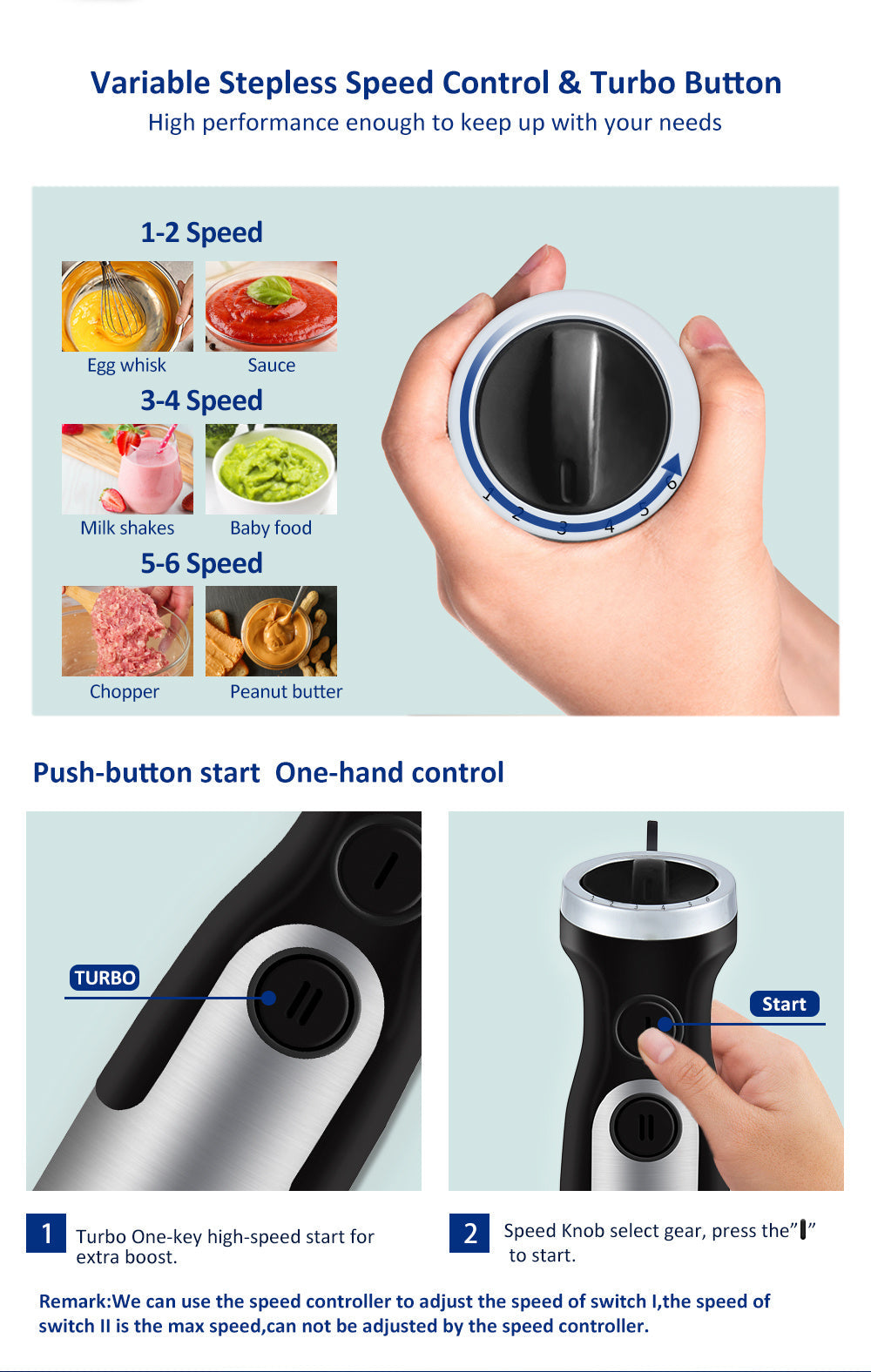 Hand Blender Juicer Cooking Stick 