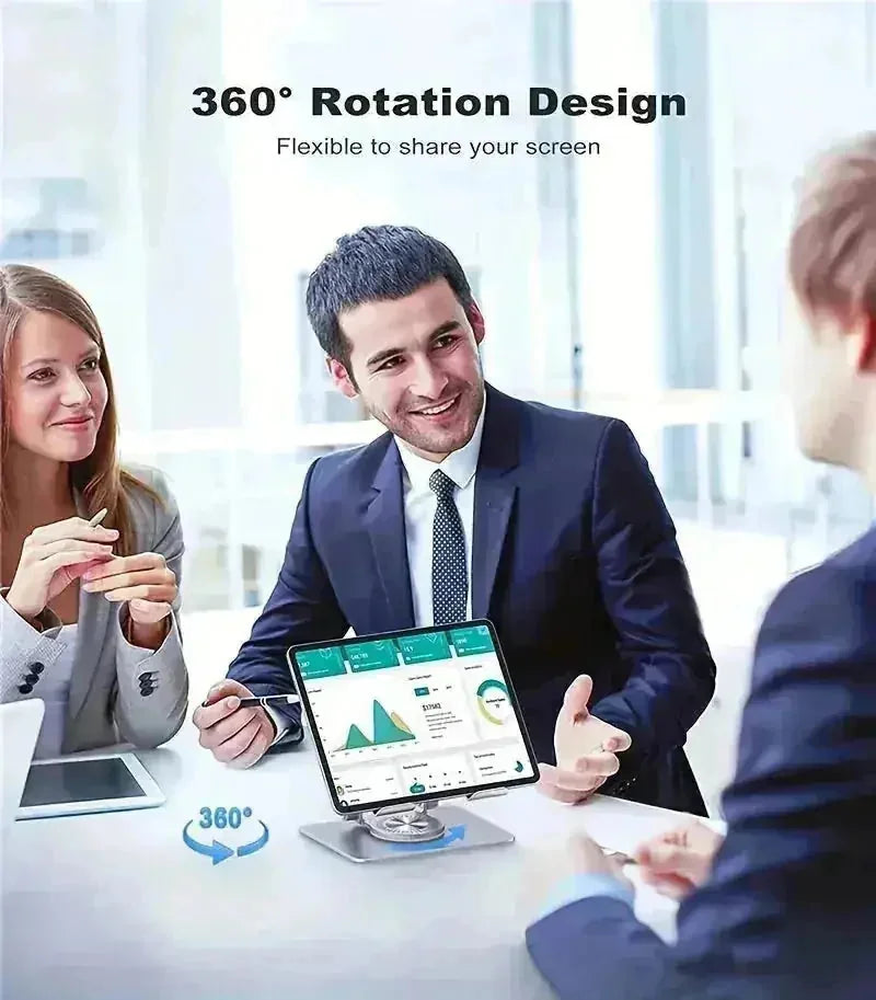 adjustable aluminum stand | 360 degree rotation | foldable tablet holder | ultrasonic cleaning