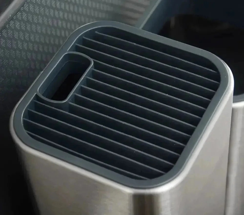 large capacity kitchen organizer | stainless steel tool holder | multifunctional utensil rack | energy saving