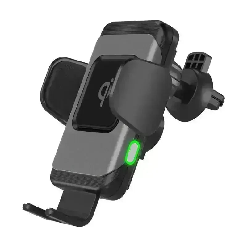 w fast wireless charging | qi compatible car charger | automatic clamping arms | energy saving