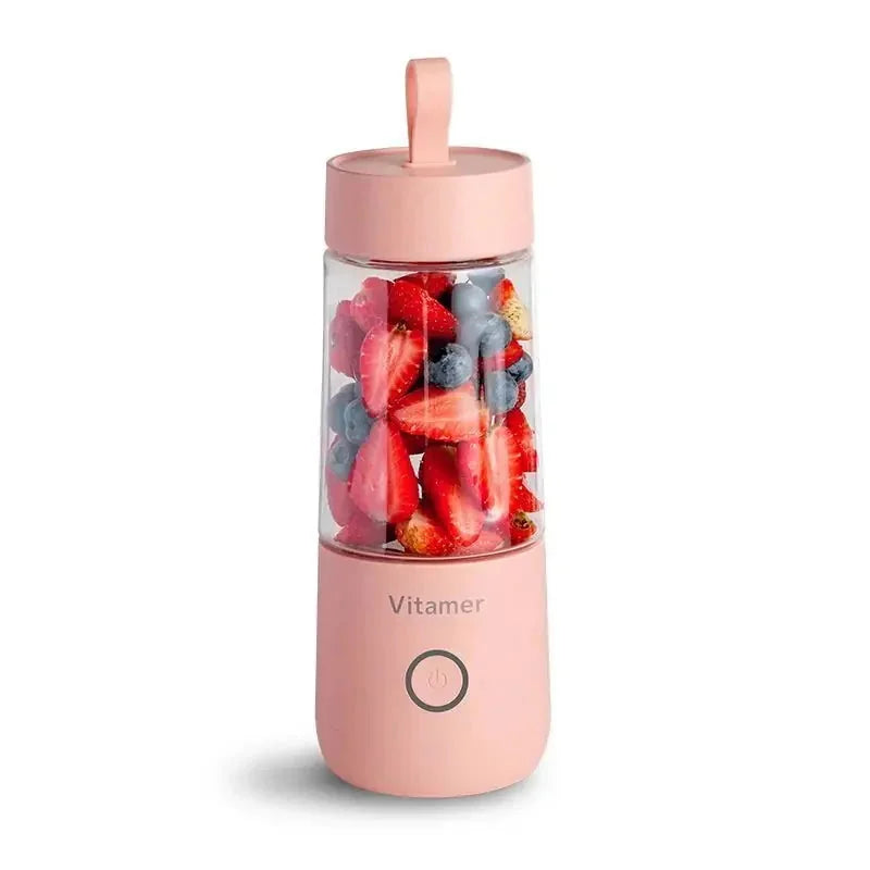 usb rechargeable portable blender | 350ml smoothie blender bottle | personal size juicer mixer | energy saving