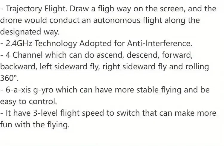 k camera drone | 1800mah battery life | 3 meters per second speed | energy saving