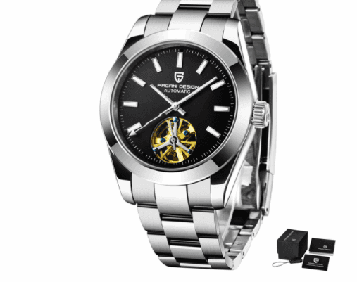 PAGANI 1658 New Automatic Mechanical Watch Stainless Steel Strap Depth Waterproof Men's Watch 