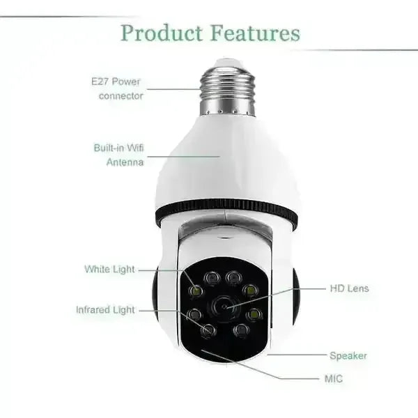 g wifi security camera | 360 degree panoramic view | auto tracking surveillance | ultrasonic cleaning